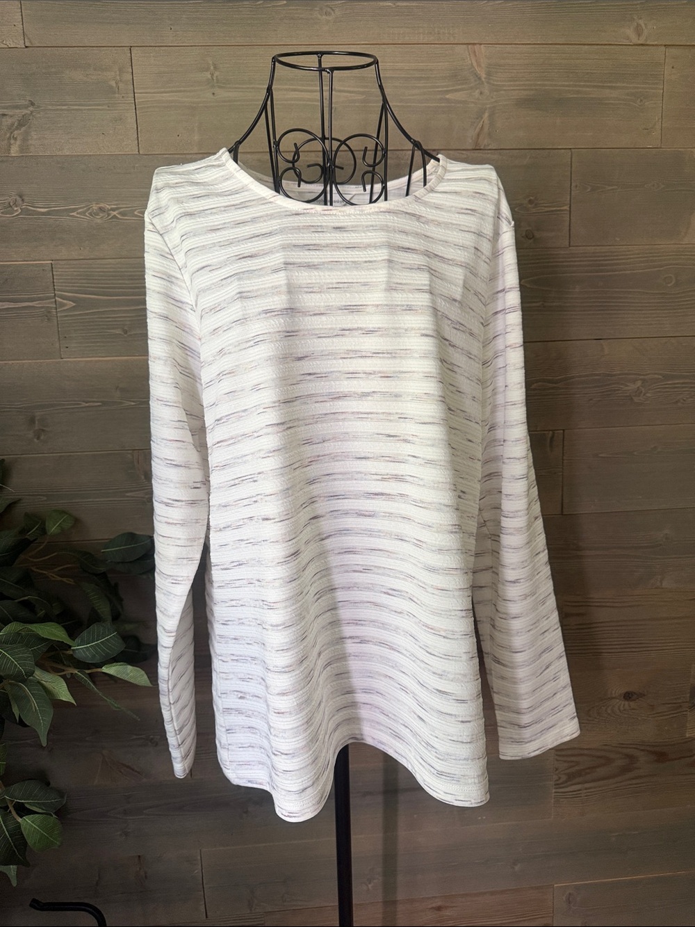 Christopher &  Banks long sleeve scoop neck tee